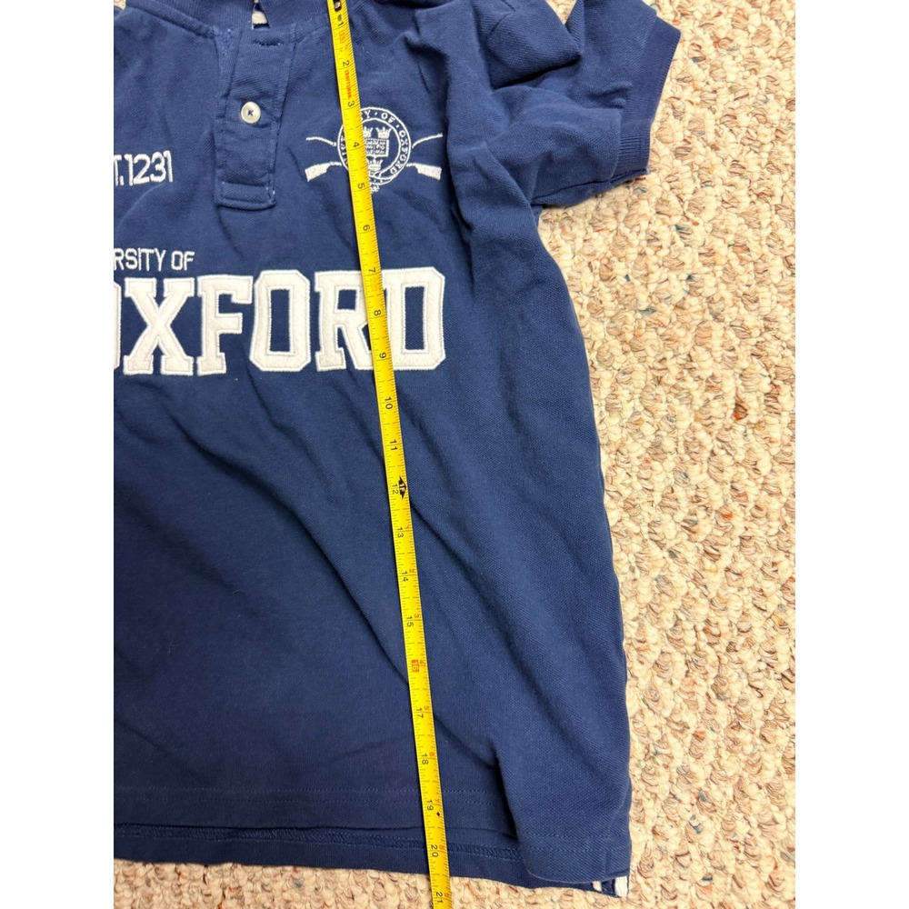 University of Oxford Kids Navy Blue Polo Shirt Size 8-9Y Official - BC - Picture 8 of 9